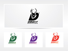 四款彩色麋鹿logo矢量素材