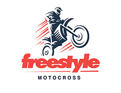 自由式摩托车竞技logo矢量素材