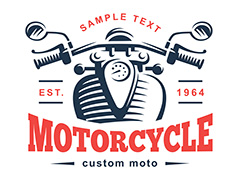 摩托车把手logo矢量素材