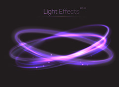 紫色发光旋转光效背景矢量素材