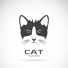猫咪logo矢量素材
