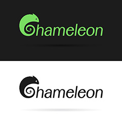 两款创意蜥蜴logo矢量素材