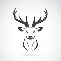 鹿logo矢量素材