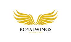 黄色翅膀logo矢量素材
