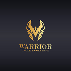 金色战士logo矢量素材