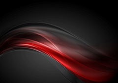 黑红渐变立体线条波浪褶皱背景矢量素材