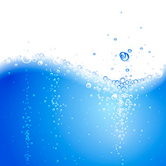 蓝色液体水泡背景矢量素材