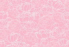 粉色牡丹花纹无缝背景矢量素材