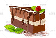 精致的蛋糕甜食高清图片