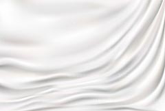 精美白色丝绸背景矢量素材