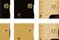 古典中国风折页设计矢量素材