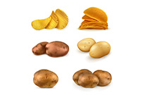 美味的土豆设计矢量素材