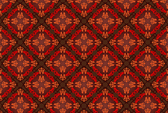 古典红色花纹底纹背景矢量素材