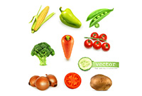 蔬菜图形标识矢量素材