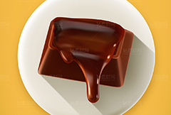 美味的巧克力液体设计矢量素材