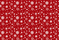红色小雪花无缝背景矢量素材