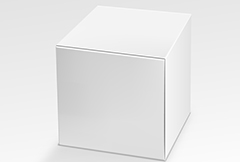 精美空白立方体纸盒矢量素材