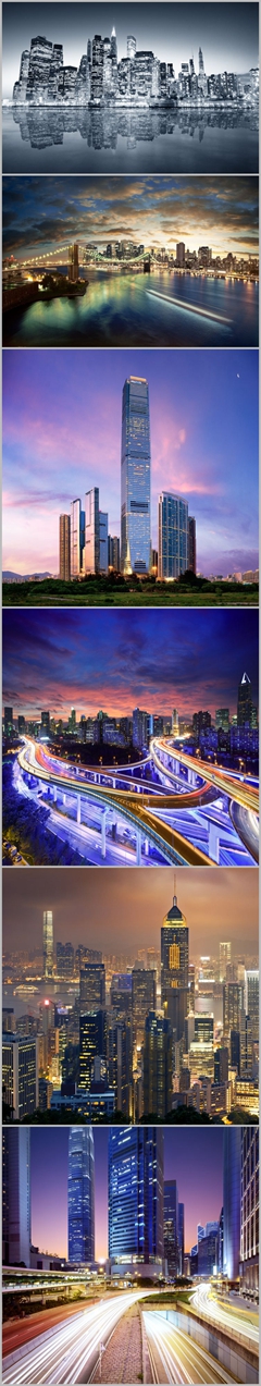 20张现代繁华城市夜景高清图片