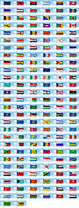 164个世界各国国旗高清图片