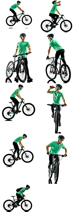 9张骑自行的帅气男生高清图片