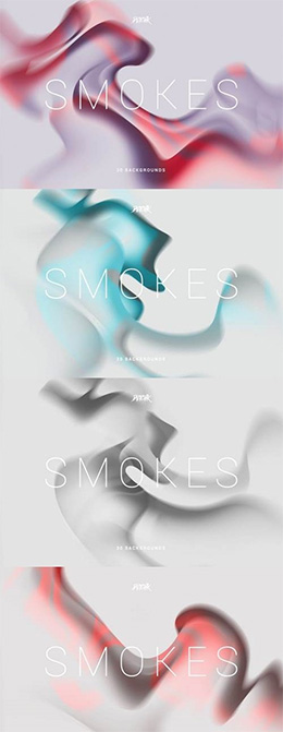 30个抽象幻彩烟雾背景高清图片