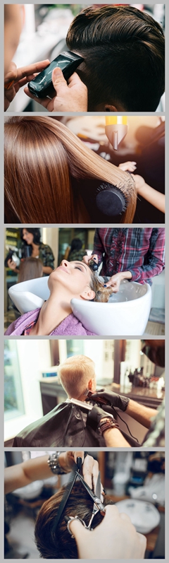 5张正在理发染发洗头的欧美美女高清图片下载