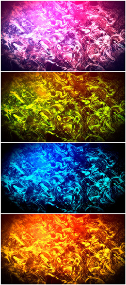 4张浓烈色彩抽象漩涡背景高清图片