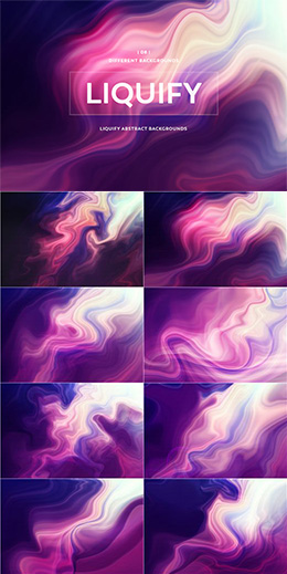 8款液化抽象背景高清图片
