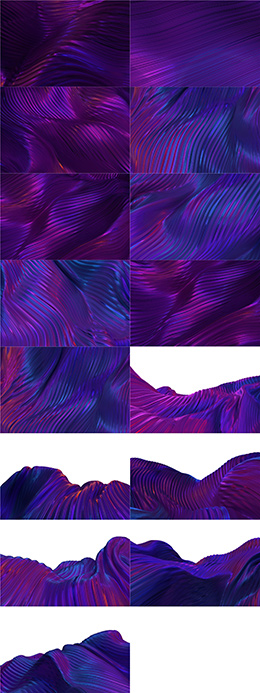 紫色抽象三维波浪条纹背景高清图片