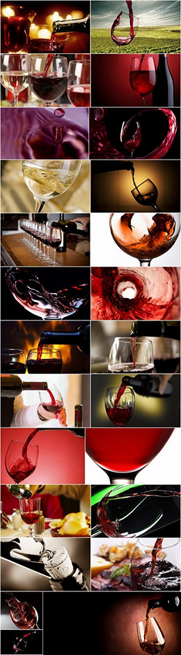25款葡萄酒特写高清图片