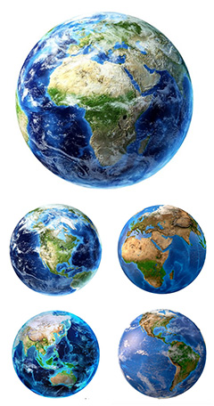 5张三维立体地球高清图片