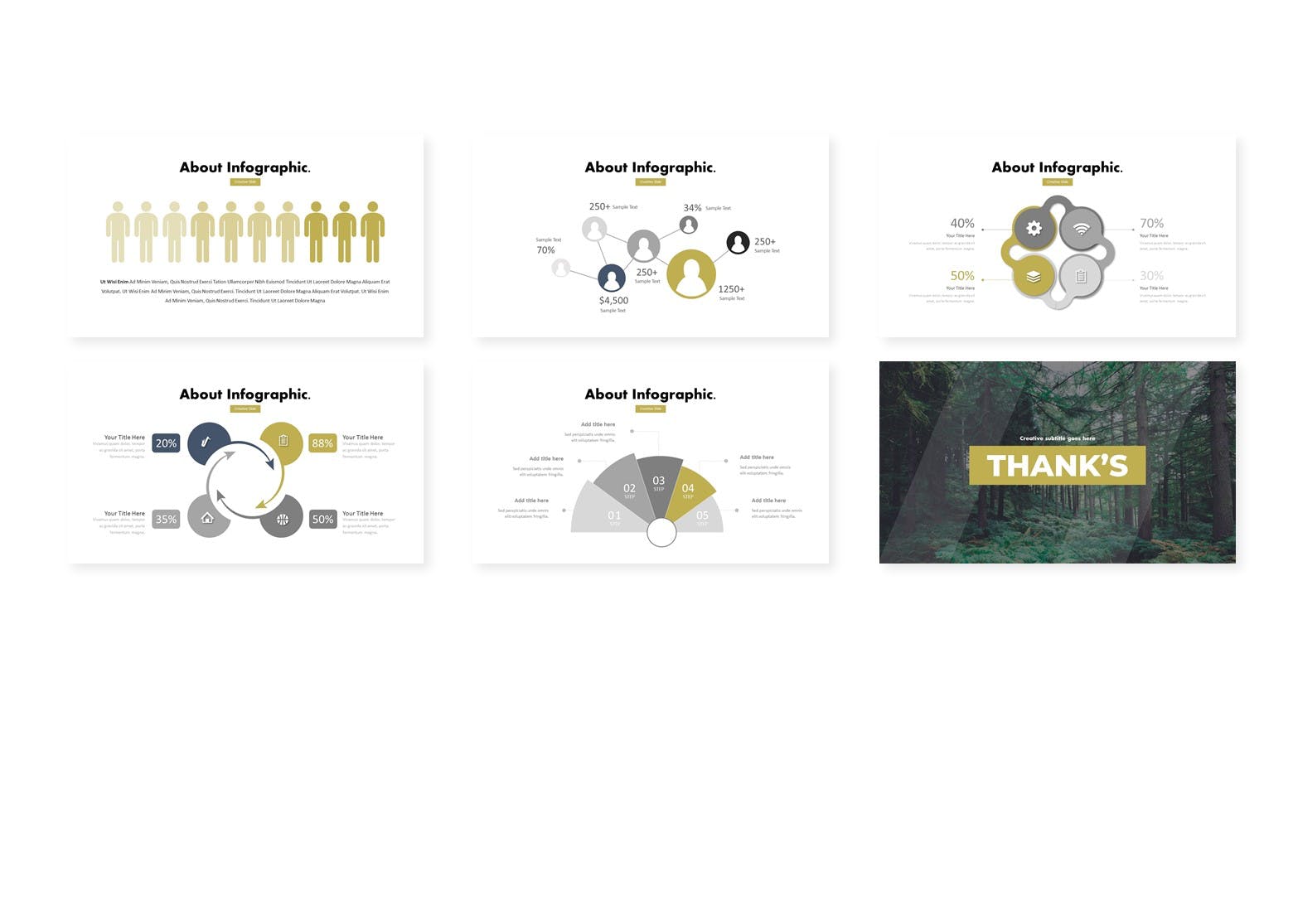 园林/风景项目设计PPT幻灯片设计模板 Fresher – Powerpoint Template插图(3)