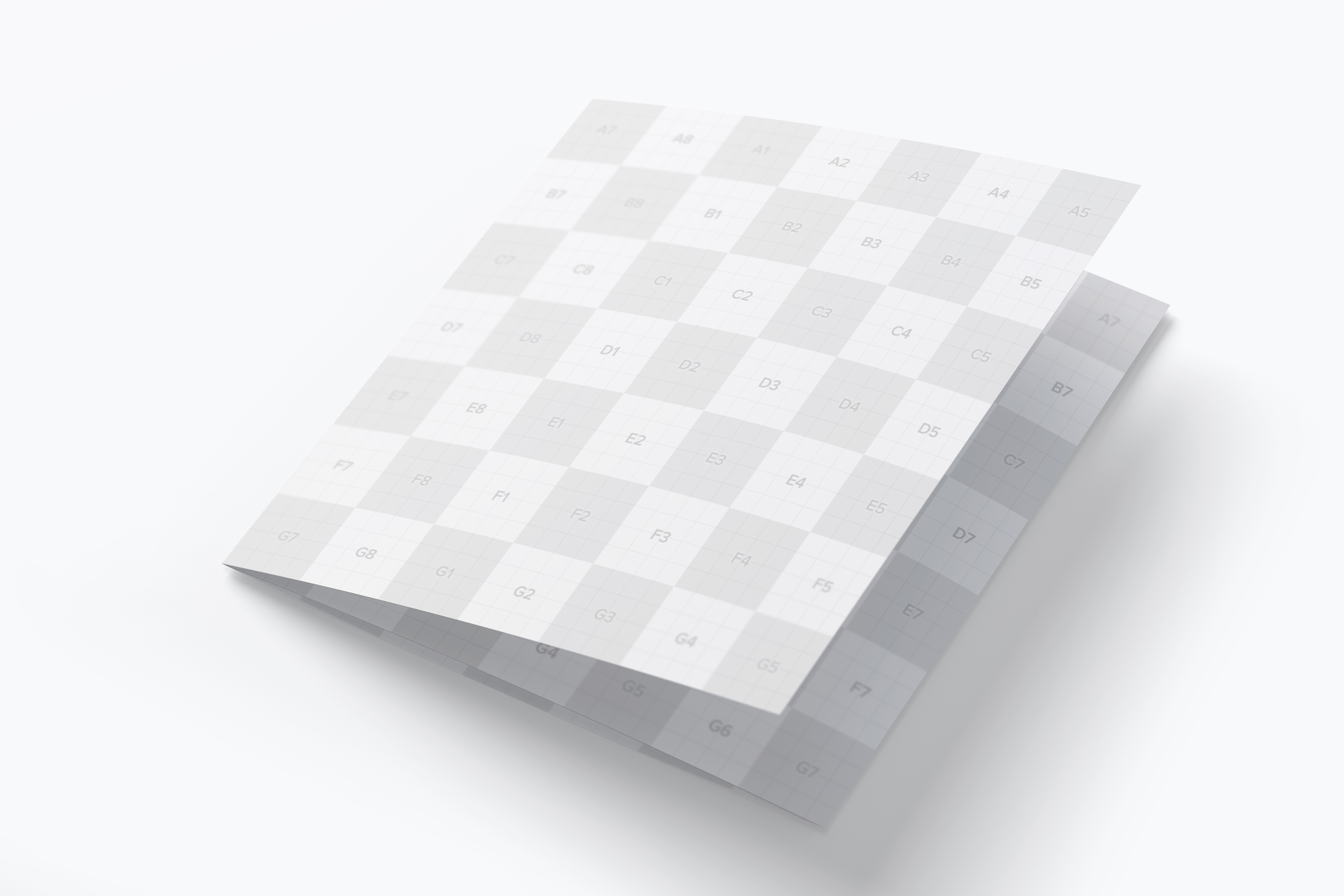 方形三折企业宣传册传单设计效果图样机01 Square Tri-Fold Brochure Mockup 01插图(3)