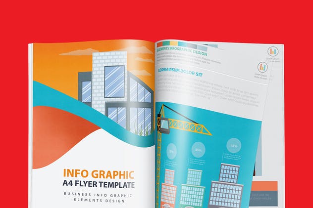 房地产开发流程信息图表设计素材 Real estate 4 infographic Design插图(2)