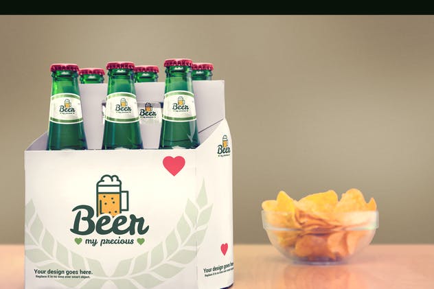 啤酒包装&品牌VI样机模板 Beer Package & Branding Mock-ups插图(13)
