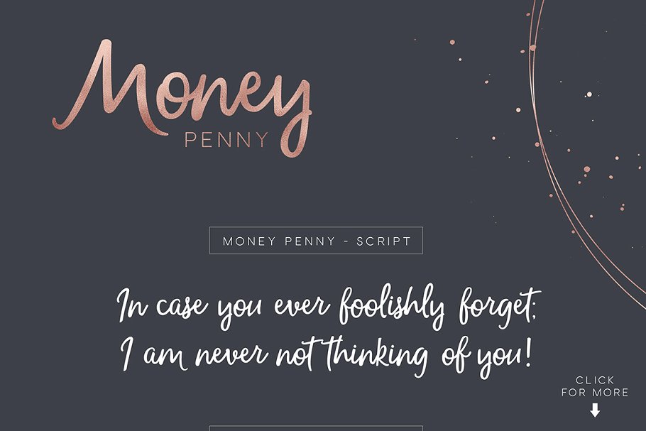 流畅笔迹无衬线手写英文字体 Money Penny – Script & Sans插图(1)