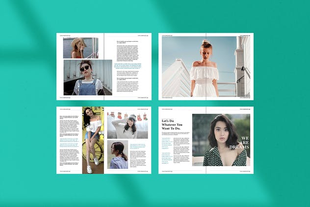 时尚杂志服装产品目录设计模板 Lookbook – Fashion Magazine插图(7)