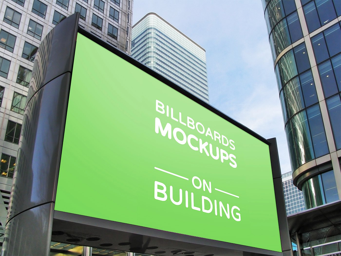 建筑物的广告牌样机展示模型mockups插图(5)