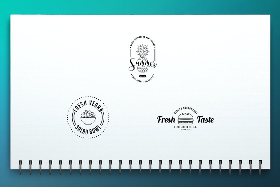 100款西方图文Logo模板合集 100 Fresh Logo Templates Vol.2插图(3)