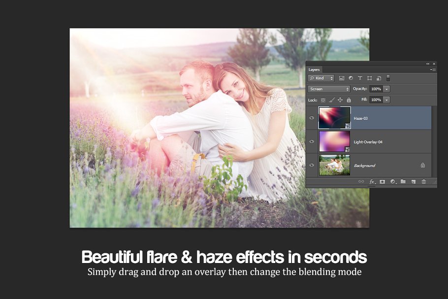 30款照片后期效果处理叠层背景 Flare & Haze: 30 Overlays for Photos插图(2)