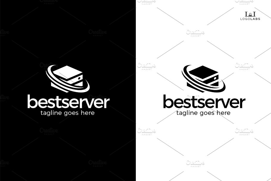 服务主题Logo模板 Best Server Logo插图(2)