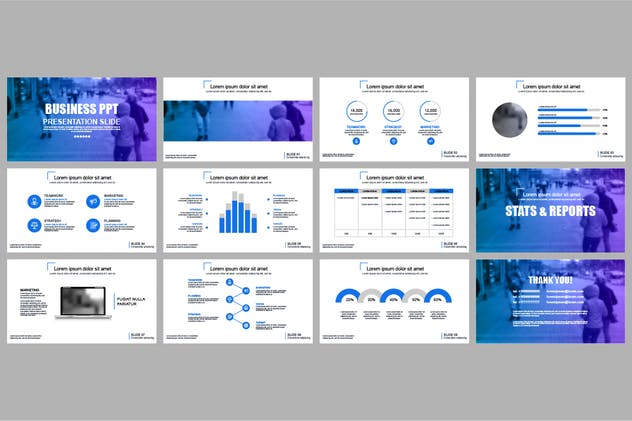 企业市场营销报告PPT演示模板素材 Powerpoint Templates插图(4)