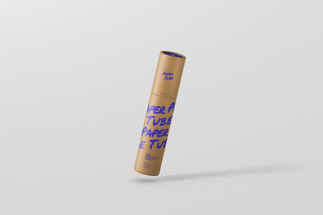 中小尺寸纸筒包装样机 Paper Tube Mockup – Slim Medium Size插图(3)