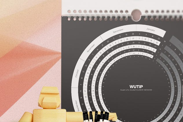 高品质的办公挂历样机生成器 Wall Calendar Mockup Creator插图(4)