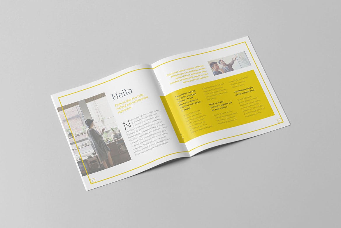 创意公司方形画册设计模板v2 The Creative Brochure – Square Vol.2插图(1)