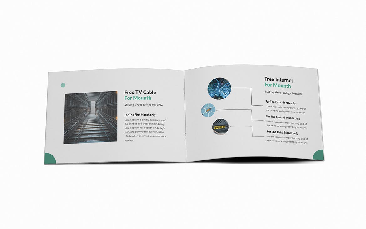 A5尺寸规格横版产品手册公司画册设计模板 ISP A5 Brochure Template插图(7)