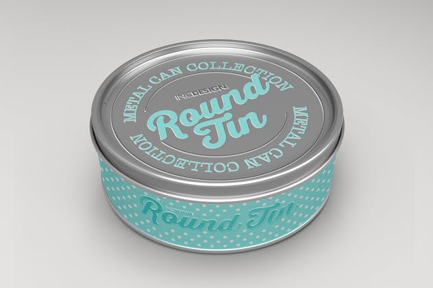 圆形金属锡罐包装样机Vol.3 Round Tin Can Packaging Mockups  Vol.3插图(3)