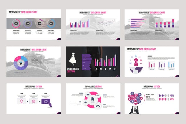 时尚品牌设计PPT幻灯片演示模板 Fashion Powerpoint Presentation插图(7)