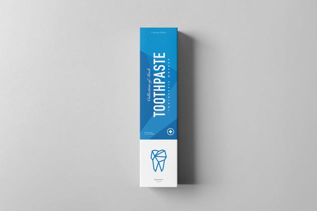 逼真的牙膏盒子包装设计样机 Toothpaste Mock-up插图(12)