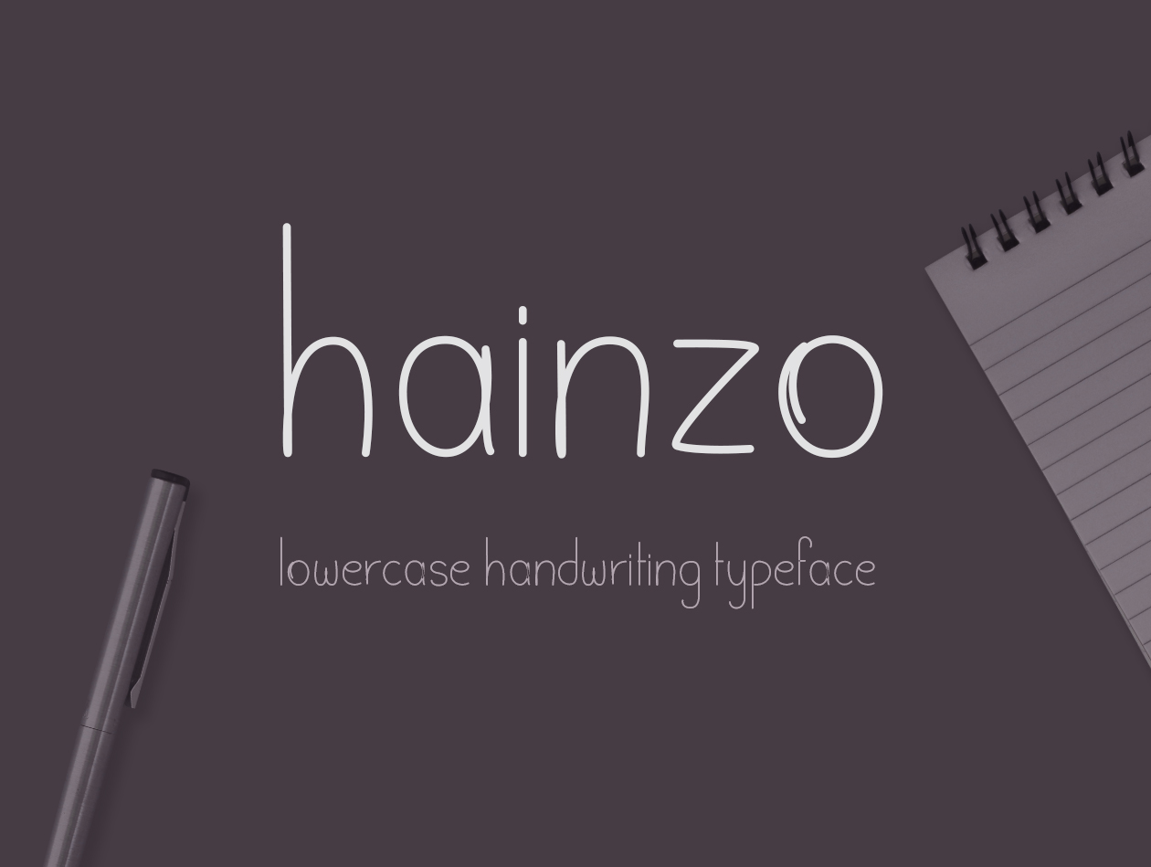 英文签字笔手写字体下载 Hainzo Handwriting Font插图